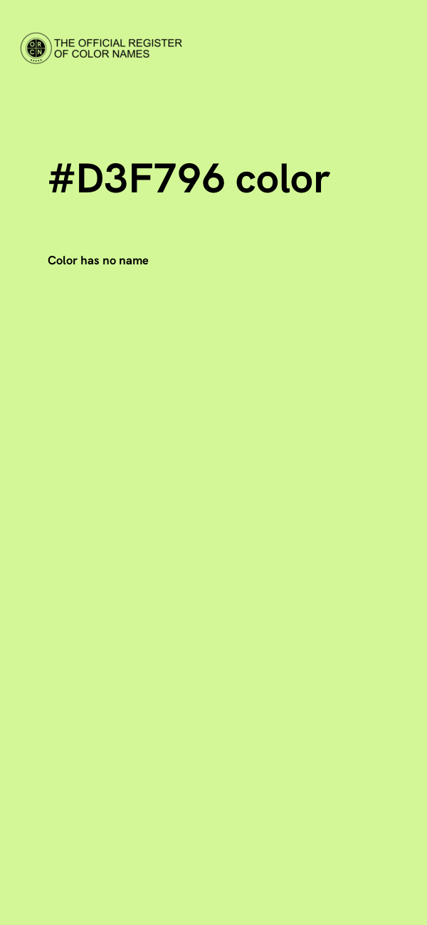 #D3F796 color image
