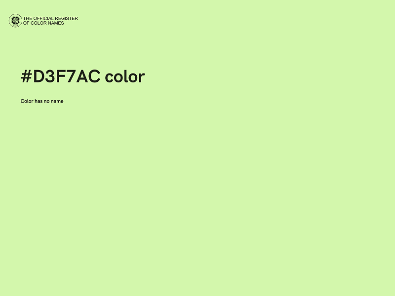 #D3F7AC color image