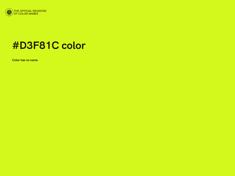 #D3F81C color image