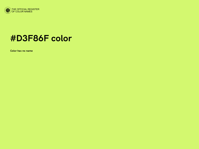 #D3F86F color image
