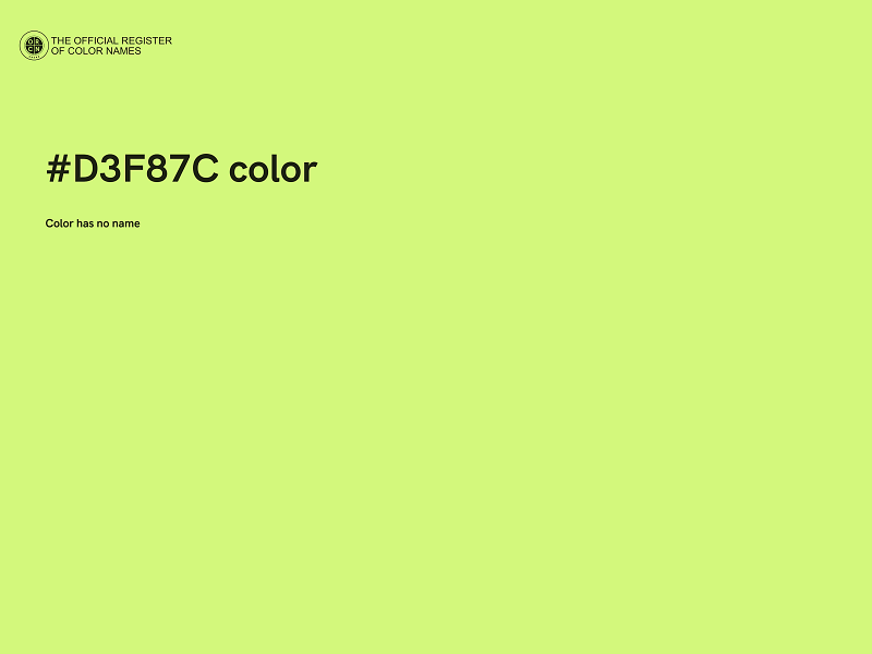#D3F87C color image