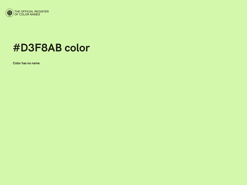 #D3F8AB color image