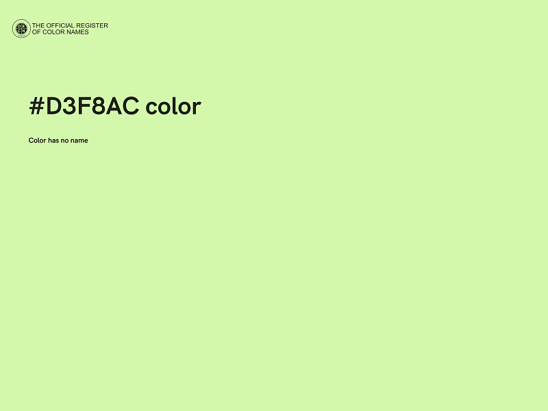 #D3F8AC color image