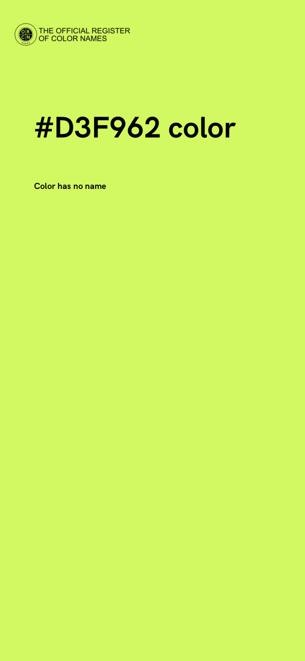 #D3F962 color image