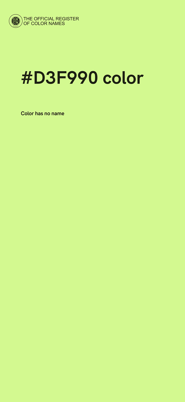 #D3F990 color image