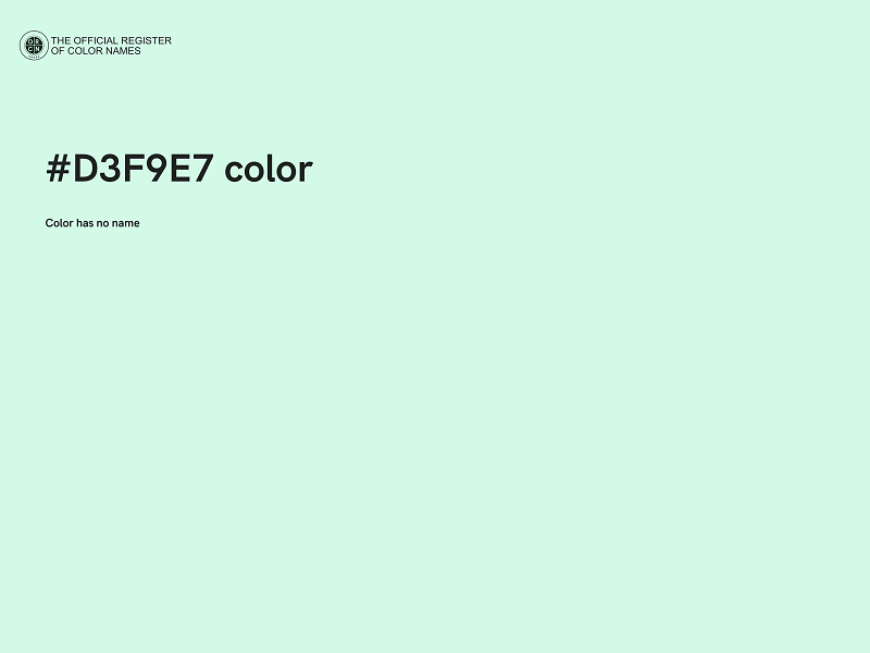 #D3F9E7 color image
