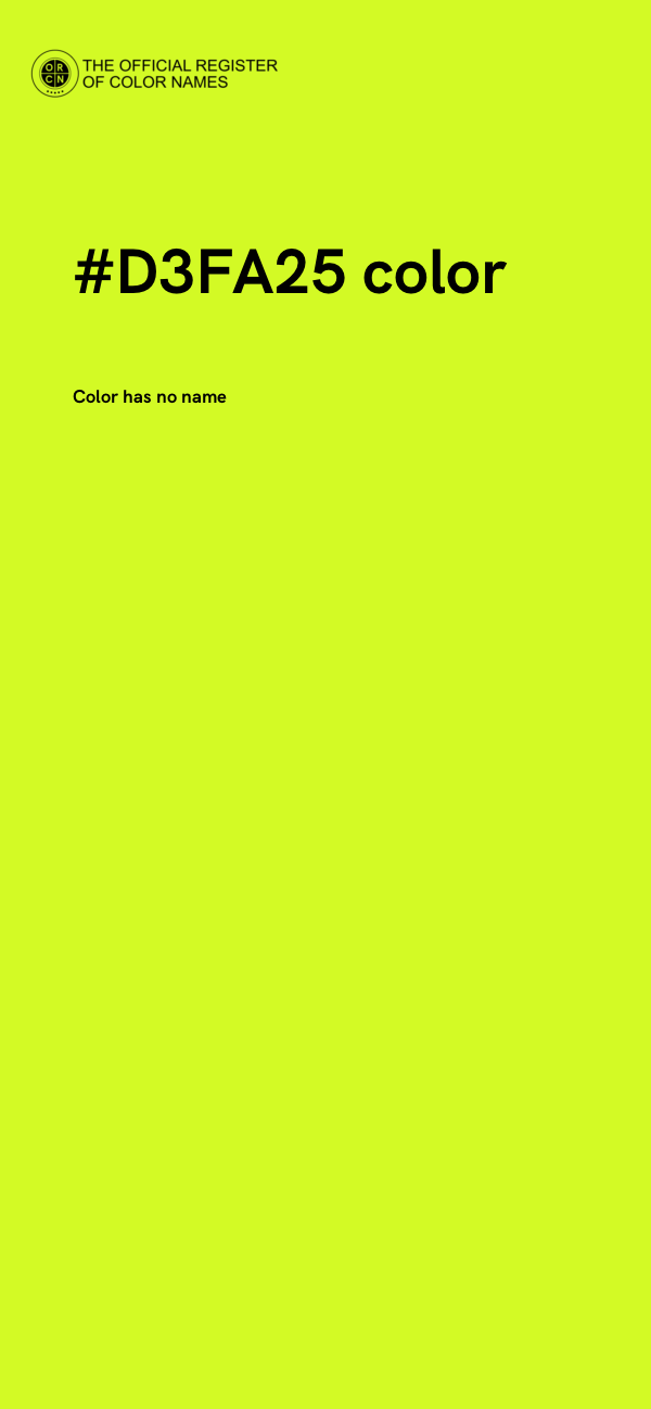 #D3FA25 color image