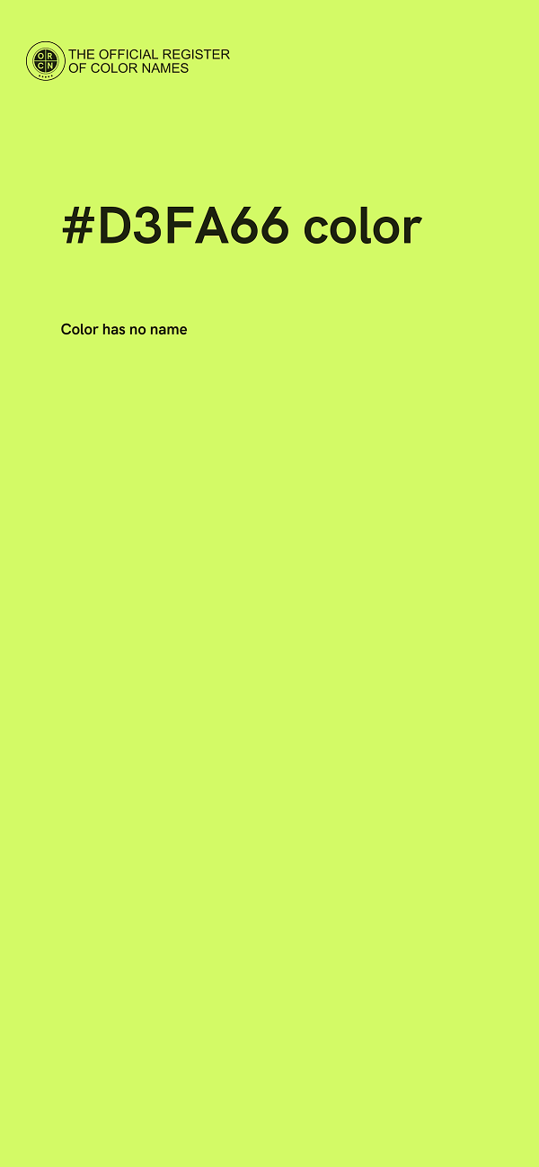 #D3FA66 color image