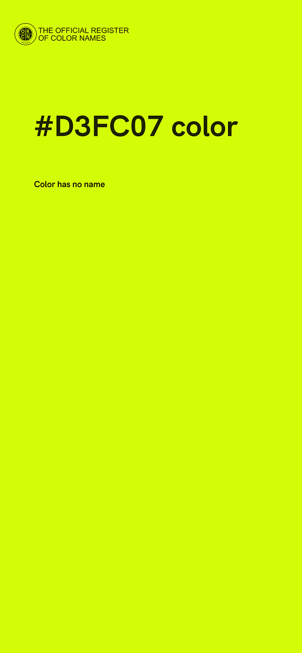 #D3FC07 color image