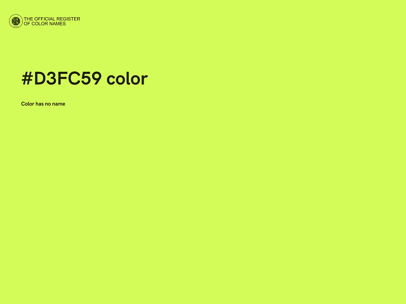 #D3FC59 color image