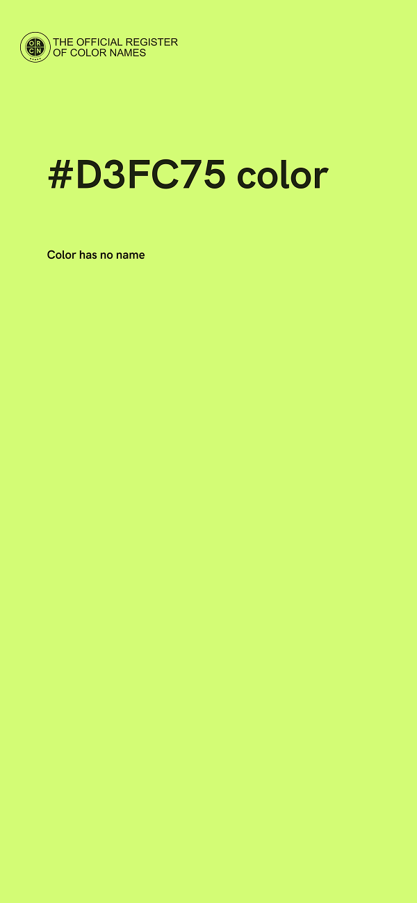 #D3FC75 color image