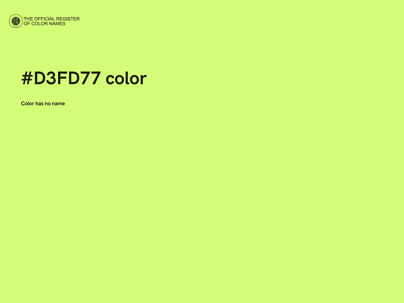 #D3FD77 color image