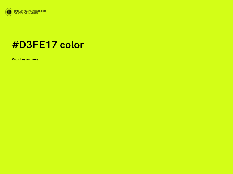 #D3FE17 color image