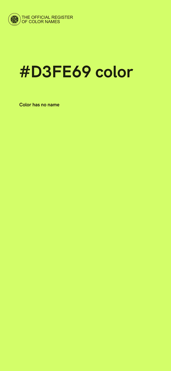 #D3FE69 color image