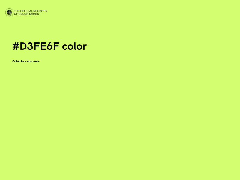 #D3FE6F color image