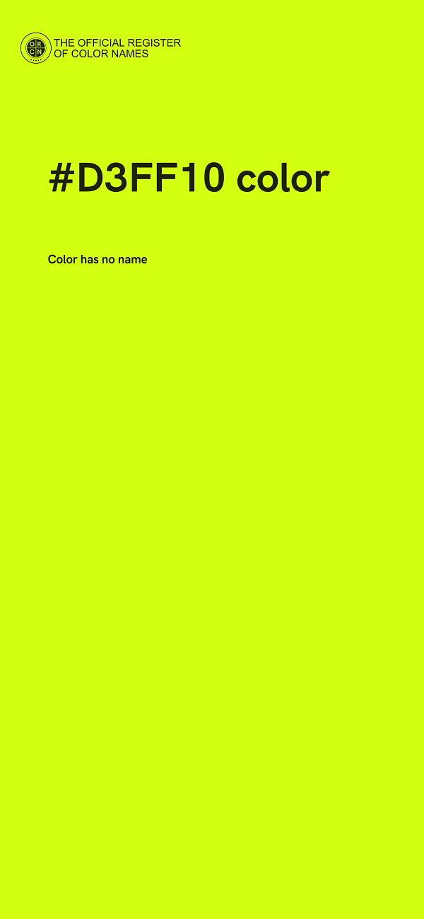 #D3FF10 color image