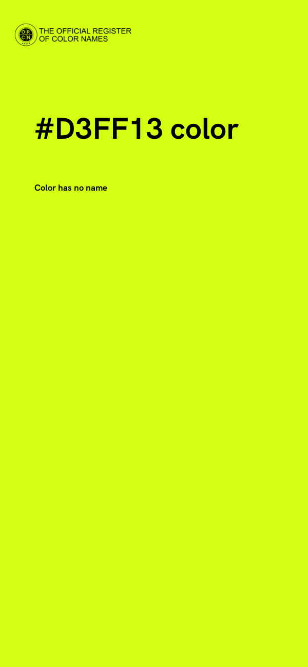 #D3FF13 color image
