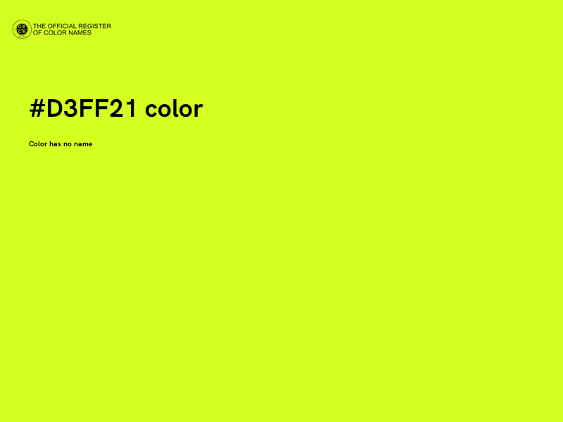 #D3FF21 color image