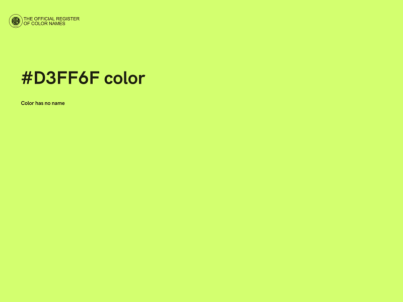 #D3FF6F color image