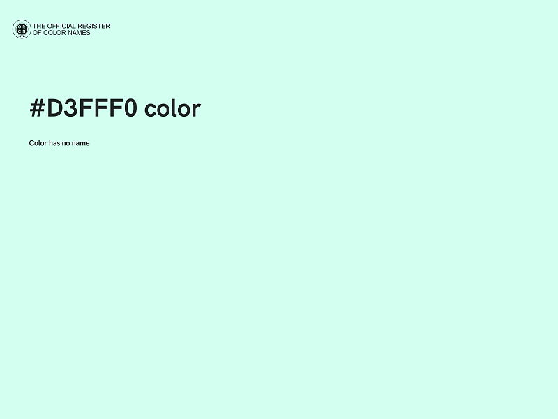 #D3FFF0 color image