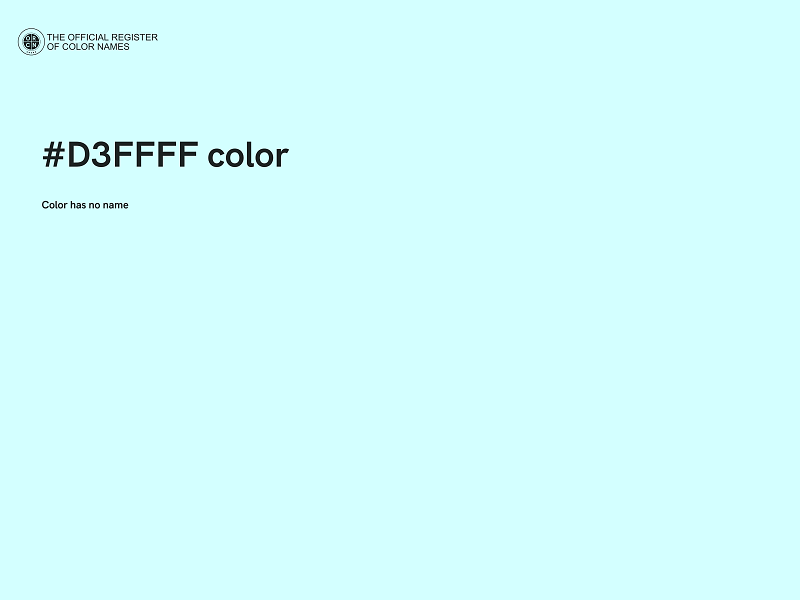 #D3FFFF color image