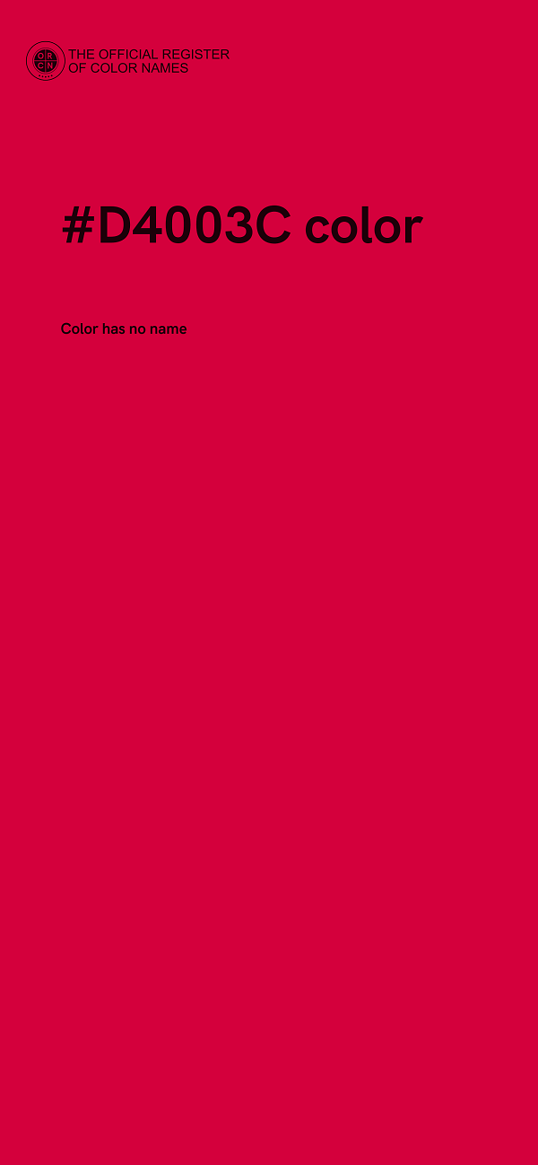 #D4003C color image