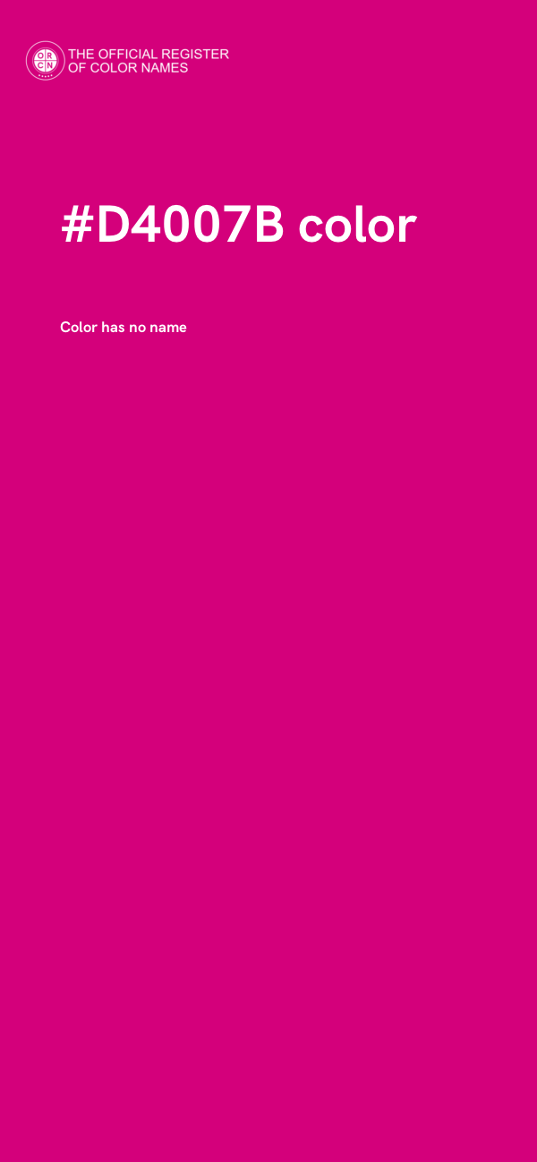 #D4007B color image