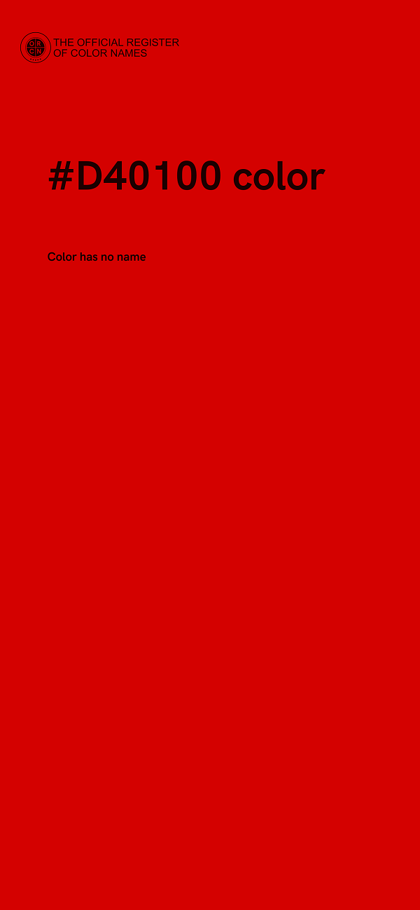 #D40100 color image