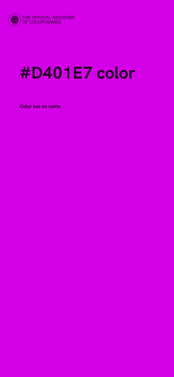 #D401E7 color image