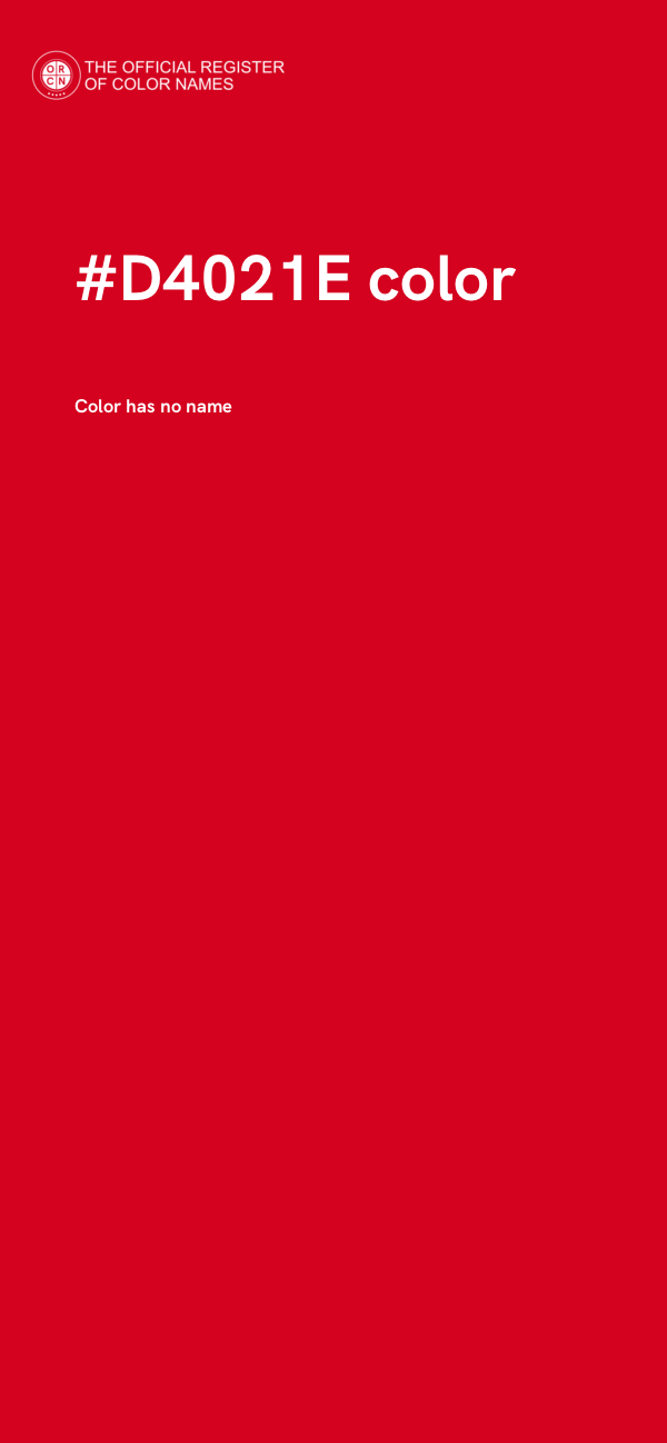 #D4021E color image