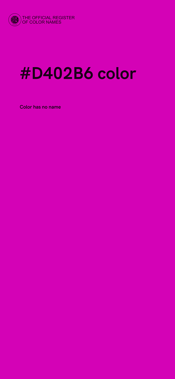 #D402B6 color image