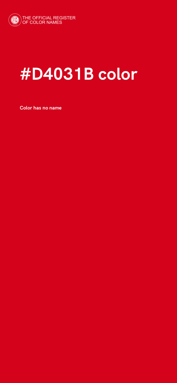 #D4031B color image