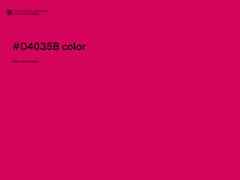 #D4035B color image