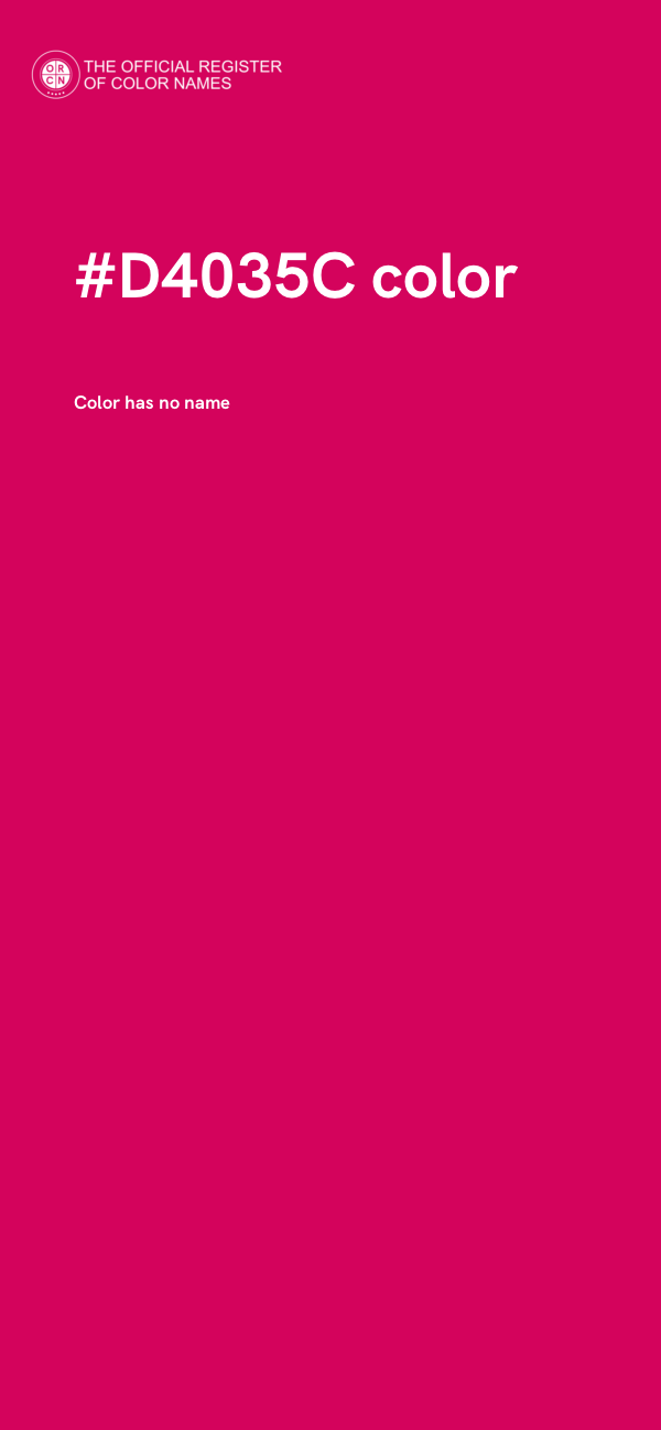 #D4035C color image