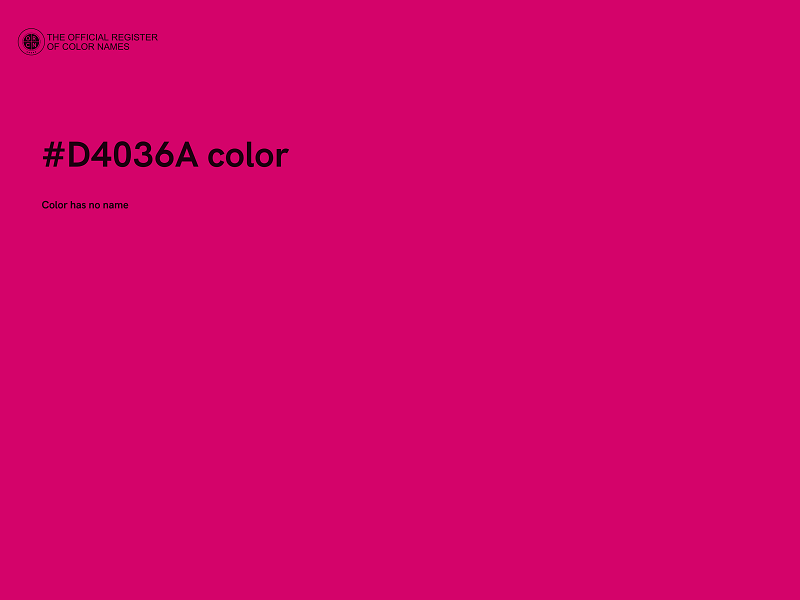 #D4036A color image