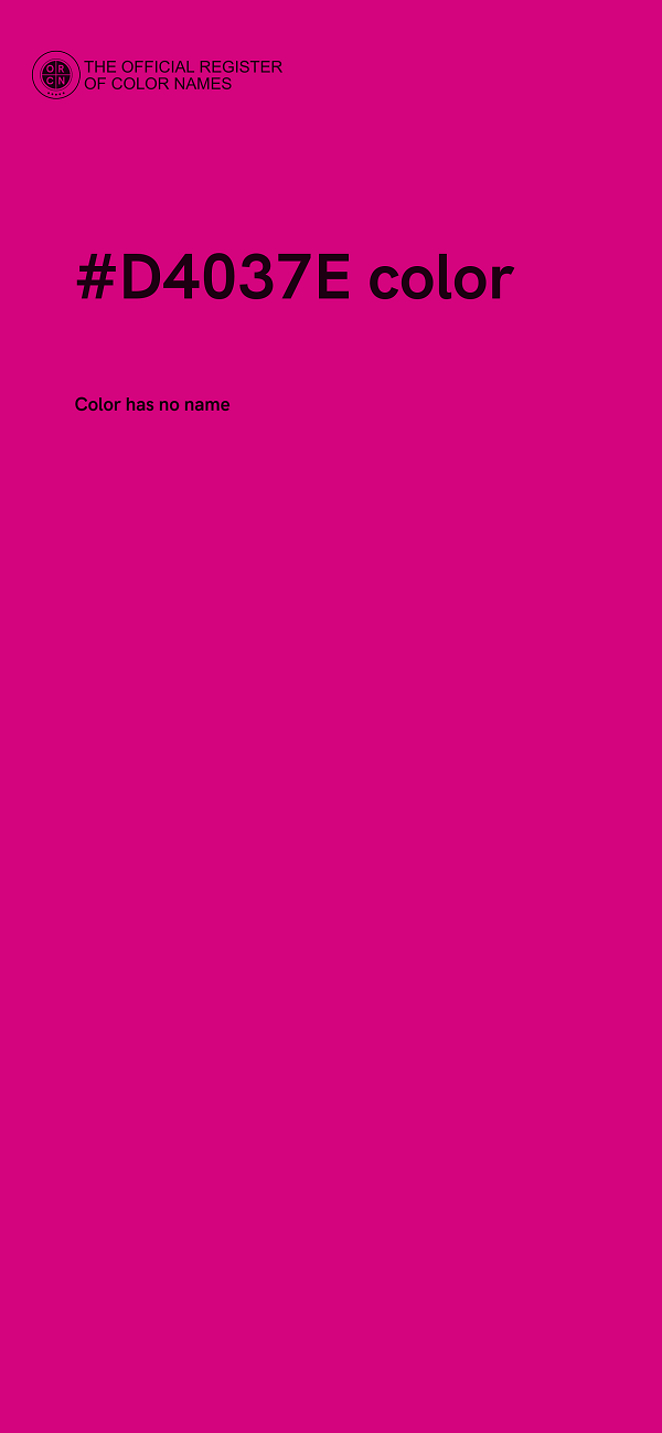 #D4037E color image