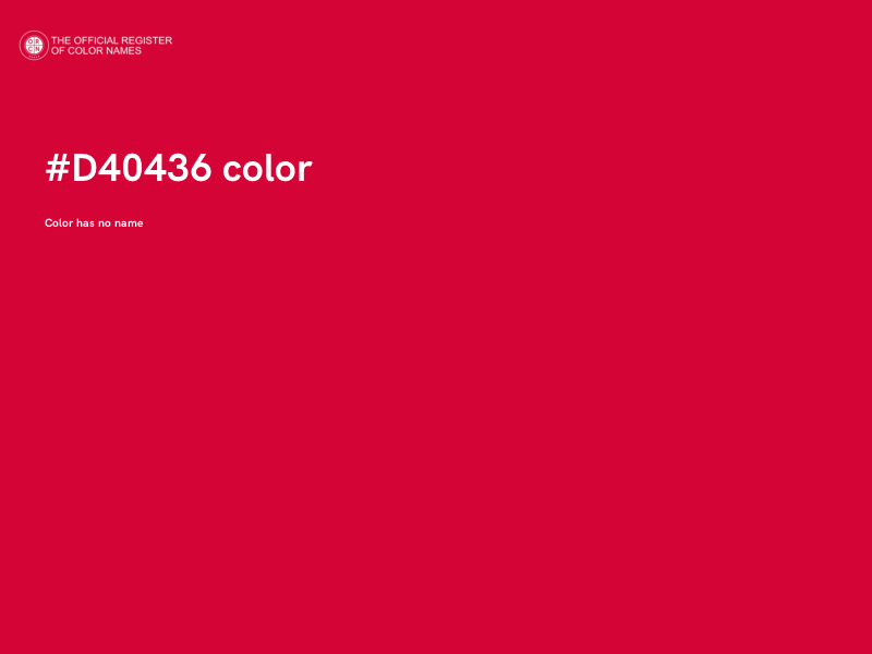 #D40436 color image
