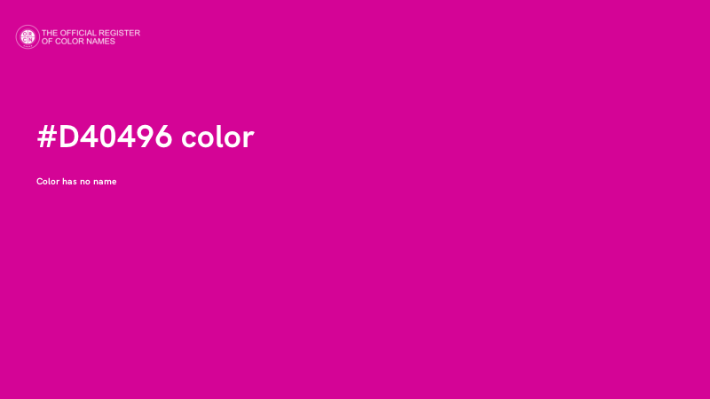 #D40496 color image