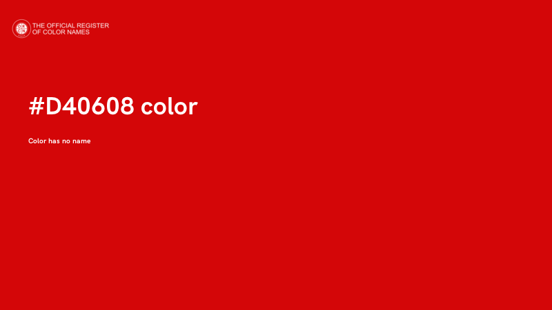 #D40608 color image