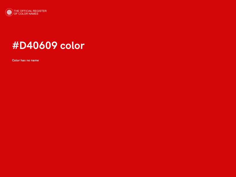 #D40609 color image
