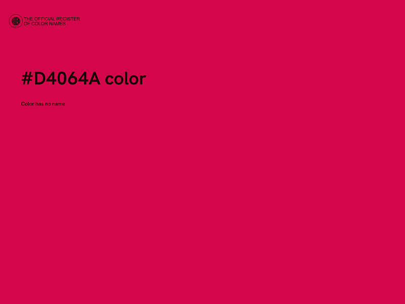 #D4064A color image