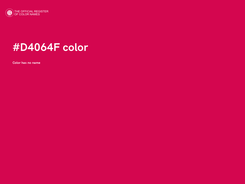 #D4064F color image