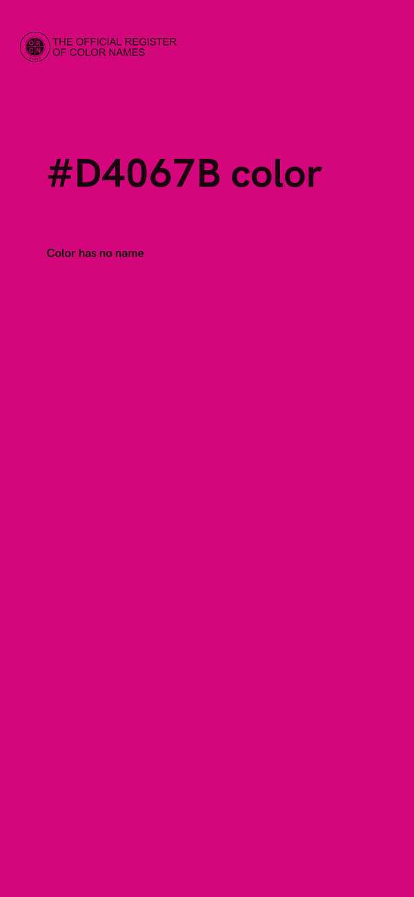 #D4067B color image