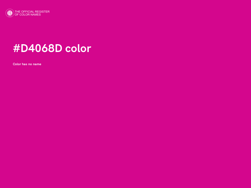 #D4068D color image