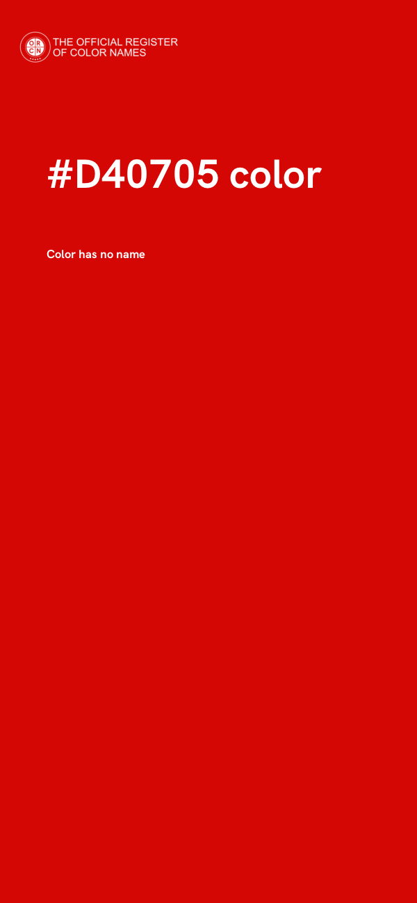 #D40705 color image