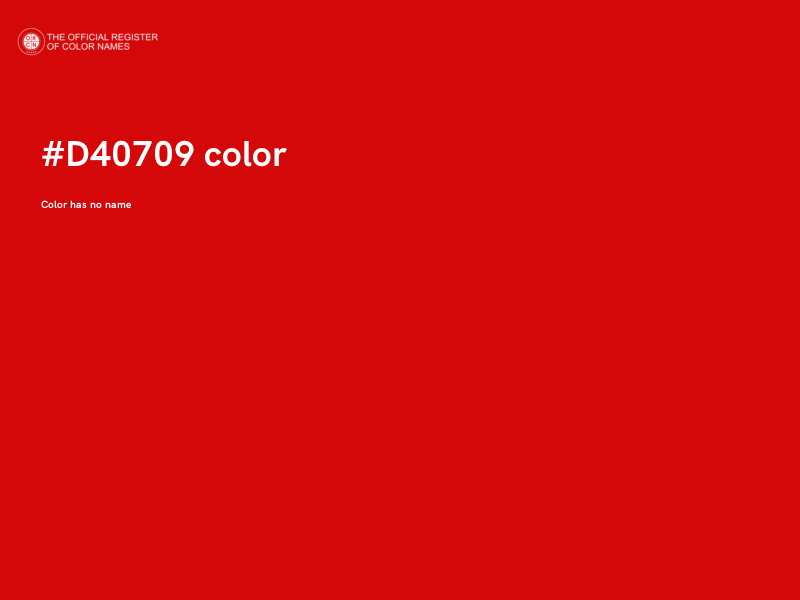 #D40709 color image