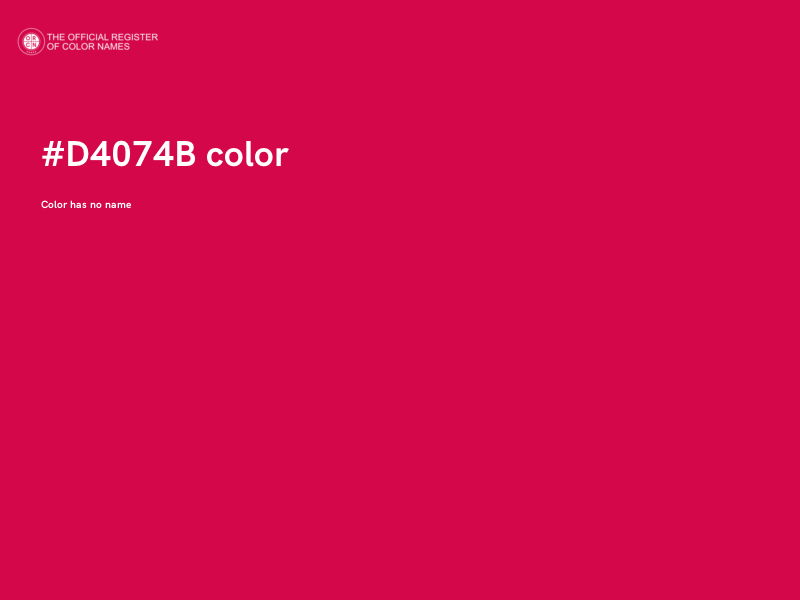 #D4074B color image