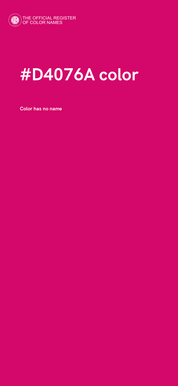 #D4076A color image