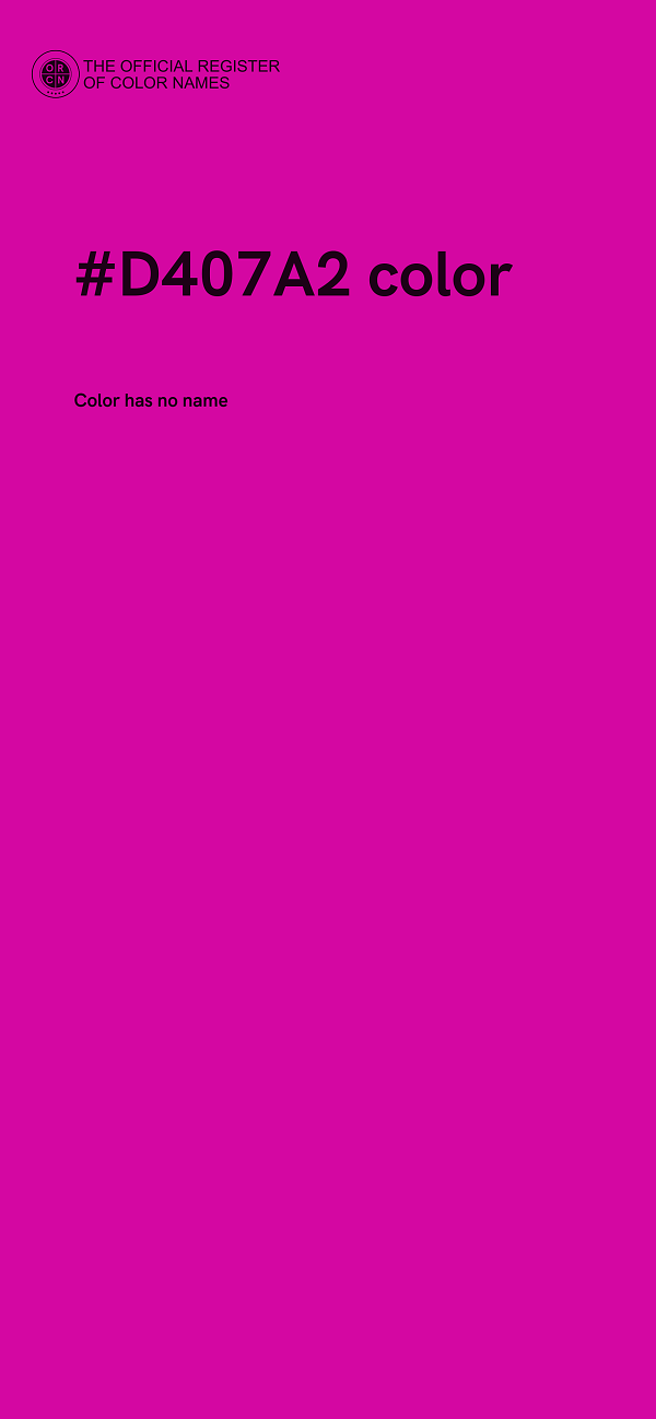 #D407A2 color image