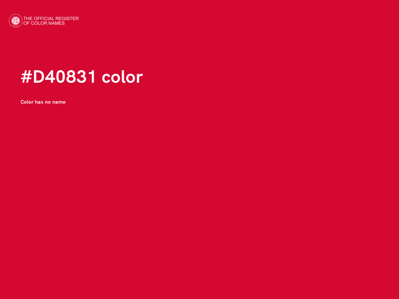 #D40831 color image